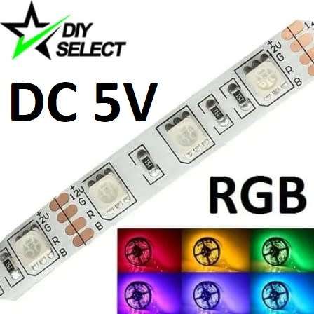 Led Strip 5V RGB 5050 Non-Waterproof 60 Led p/mtr **LOCAL STOCK**