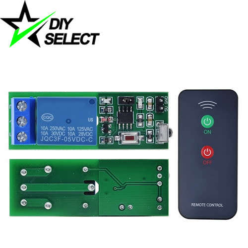 5V DC Relay Module 1 Channel with Infrared Remote for AC/DC Loads **LOCAL STOCK**