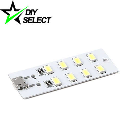 Led Light 5V Micro USB Cool White 8 Led **LOCAL STOCK**