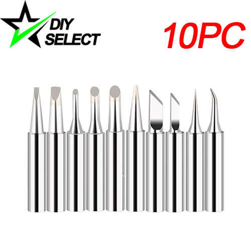 Solder Iron Tip Set 900M Silver 10pcs **LOCAL STOCK**