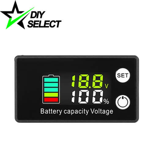Voltmeter 7-68V Lithium/Lead Acid Battery Volt Percentage Capacity Colour Display **LOCAL STOCK**