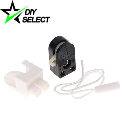 Switch Pull String with Plastic Holder for Light AC 220V 2A **LOCAL STOCK**