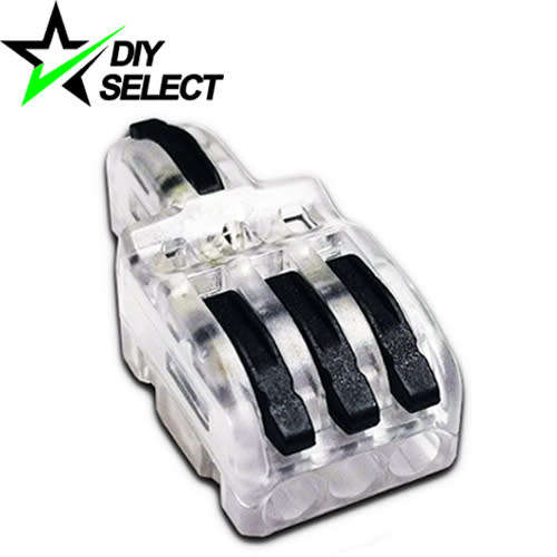 Splice Connector Wago Lever Splitter 1Pin to 3Pin Clear **LOCAL STOCK**