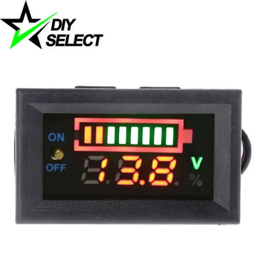 Voltmeter, Capacity 12V DC Red and Green Display **LOCAL STOCK**