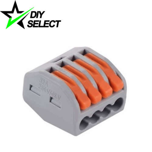 Wire Connector Wago 4 Lever for 0.08mm to 4mm wire **LOCAL STOCK**