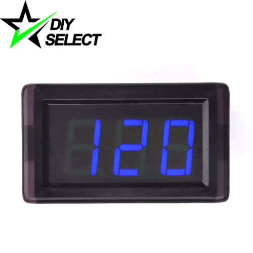 Voltmeter DC 5-120V Large 3 Digit Display Blue Adjustable Water Resistant **LOCAL STOCK**