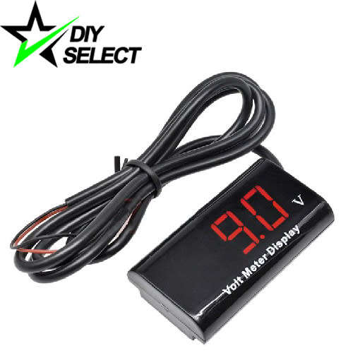Voltmeter Waterproof Meter Red 8-18V DC Flat Panel 3 Digit Display **LOCAL STOCK**