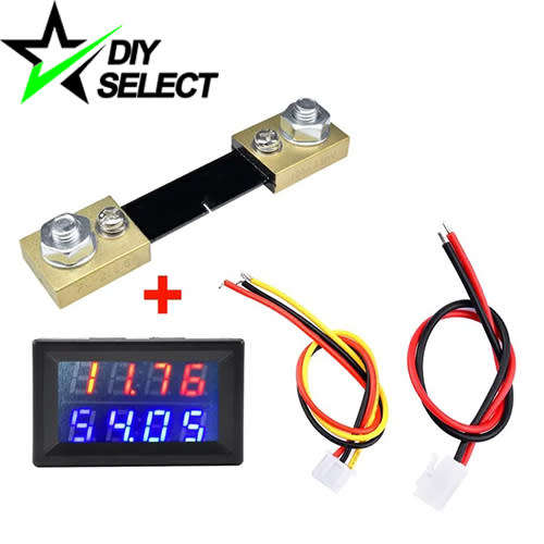 Voltmeter Ammeter DC 0-200V 100A 4 Digit Display + Shunt **LOCAL STOCK**