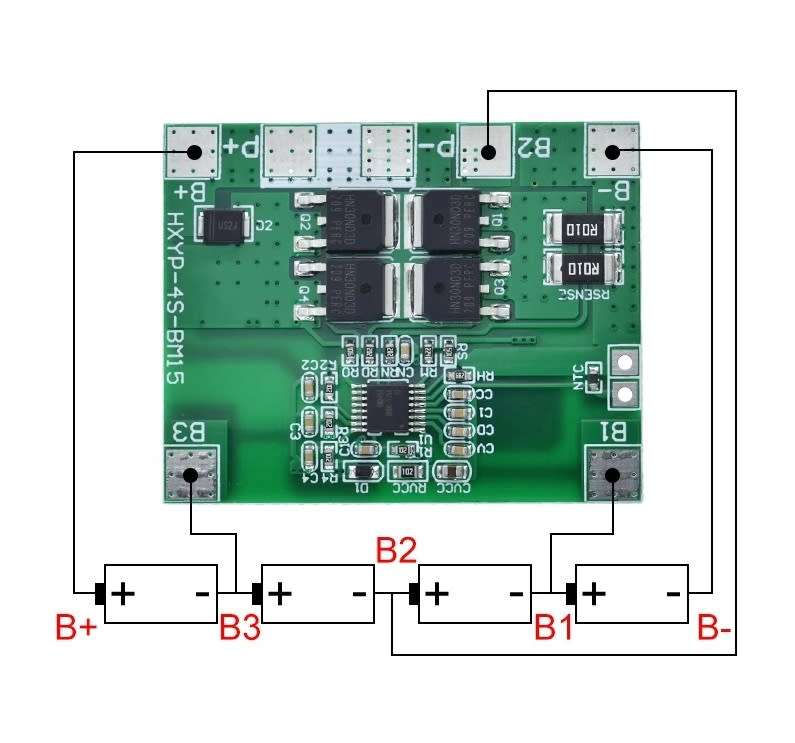 Battery LifePO4 Protection and Balance Board 4s 14A (Max 20A) **LOCAL STOCK**