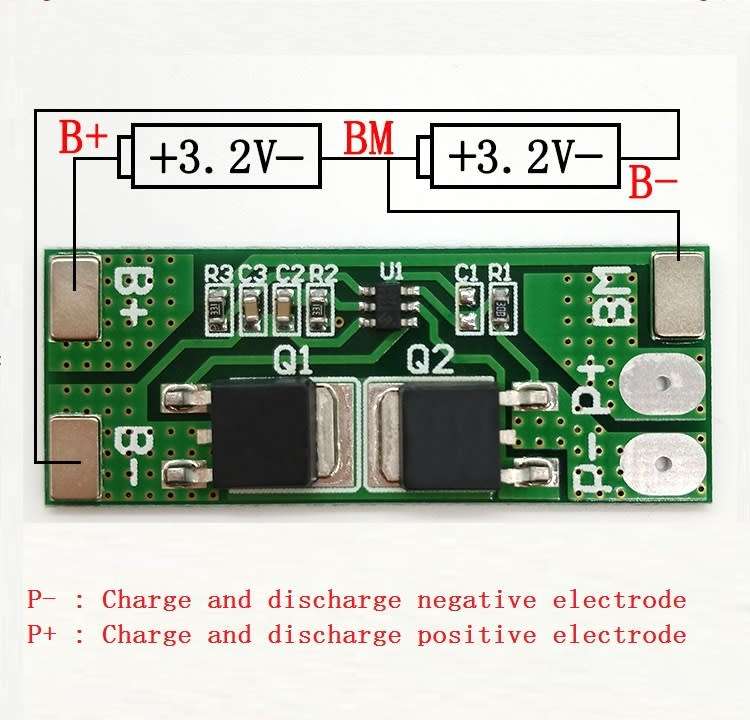 Battery LiFePO4 Protection Board 2s 8A **LOCAL STOCK**