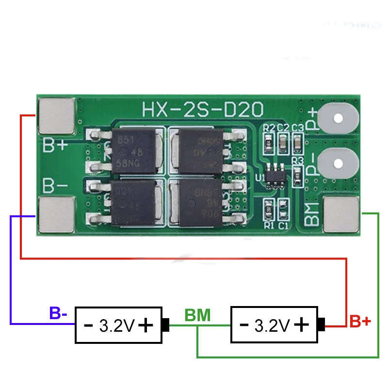 Battery LiFePO4 Protection Board 2s 13A **LOCAL STOCK**