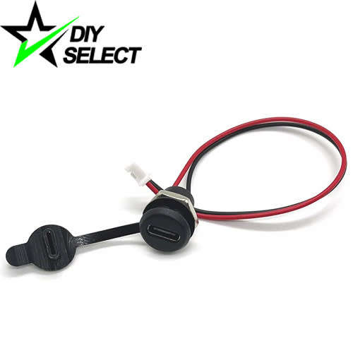 Connector USB Type C Female with Wires and Cap **LOCAL STOCK**