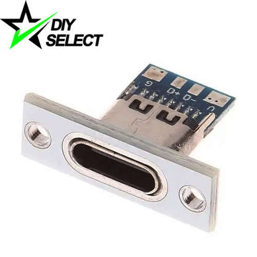Connector USB Type C Female Flat Panel Mount 4 PIN **LOCAL STOCK**