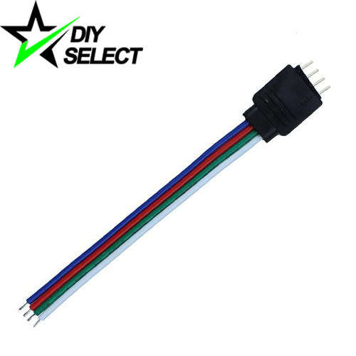 Connector 4 Pin Male RGB Cable (Female to Wire 100mm) **LOCAL STOCK**