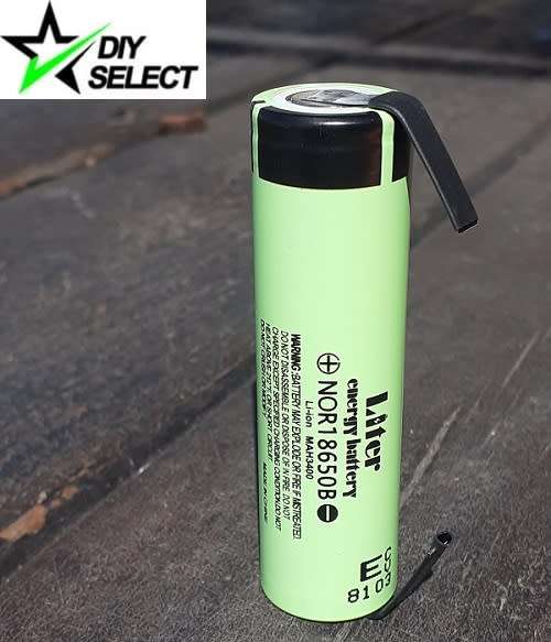 Battery 18650 Lithium Ion 3.7V NOR18650B 3400mA + Tabs **LOCAL STOCK**