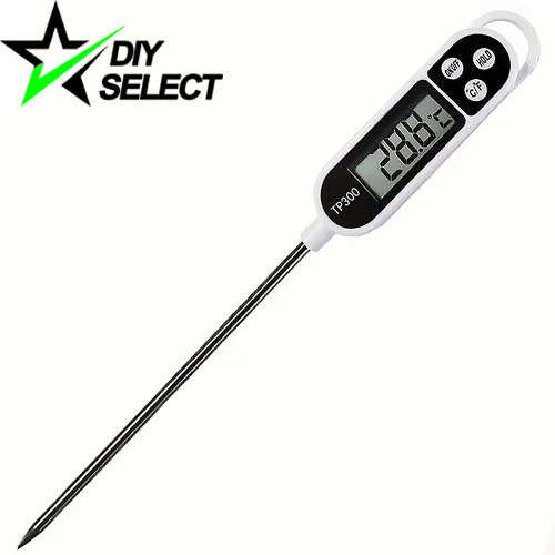Digital Thermometer Metal Probe Heat Gauge for Food/Liquid **LOCAL STOCK**