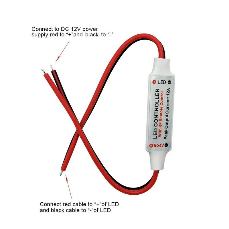 Controller Wireless RF Dimmer 12V Single Colour with Remote **LOCAL STOCK**