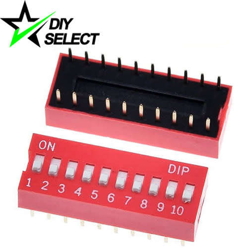 Switch DIP Slide PCB 10Way **LOCAL STOCK**