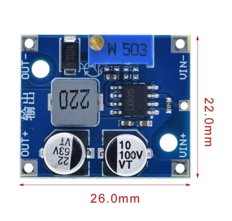 Step Down Voltage 1.25A (5-80V to 1.5-60V DC) LX8015 **LOCAL STOCK**