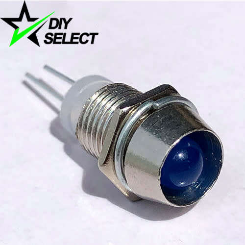 5mm Led Blue + Metal Holder **LOCAL STOCK**