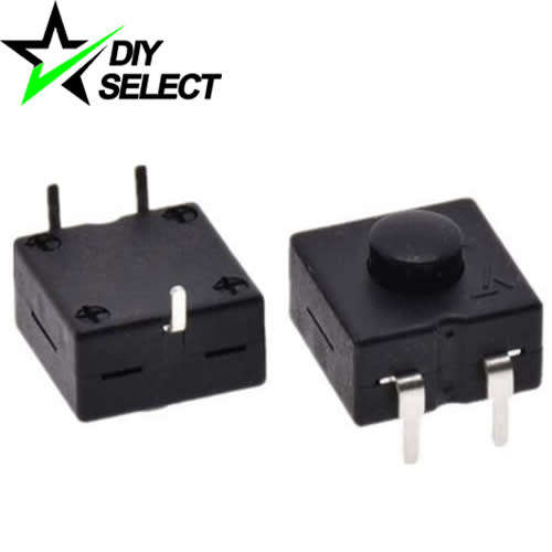 Switch Push Button Square Flashlight 12mm 3 Pin Double Row Led On On Off **LOCAL STOCK**