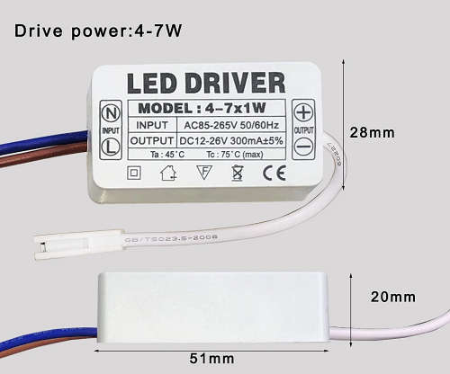 LED Driver 1W for (4 to 7 Leds) 300mA **LOCAL STOCK**