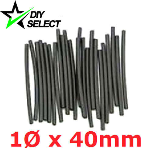 Heat Shrink 1mm Diameter 40mm Long Black **LOCAL STOCK**