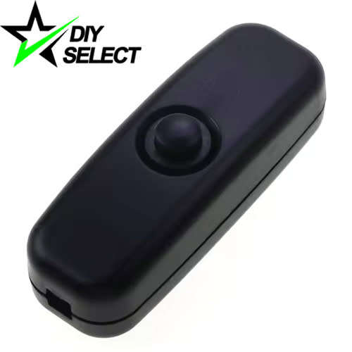 Switch Push Button Black Inline **LOCAL STOCK**