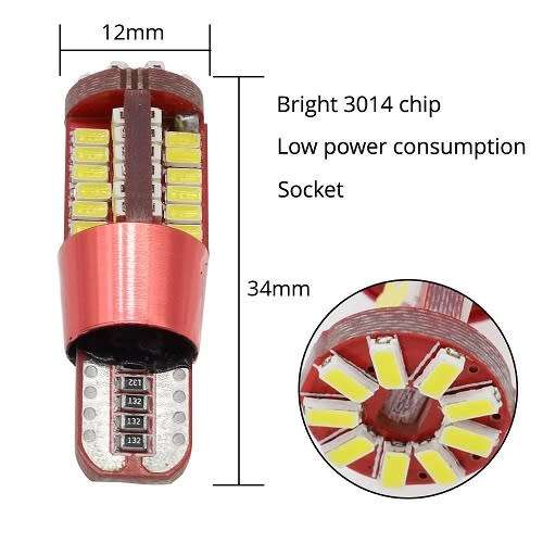 Car Led T10 57Led SMD 4014 CW 2.3W **LOCAL STOCK**