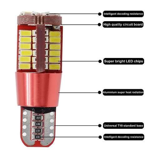 Car Led T10 57Led SMD 4014 CW 2.3W **LOCAL STOCK**