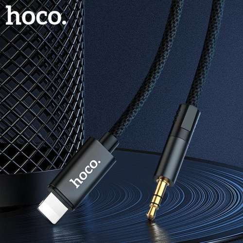 HOCO Audio AUX Cable for Lightning Male to 3.5mm Male 1m HIFI Output Jack Cable Adapter for Car Spea