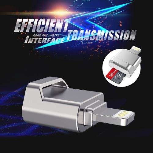TF Card Reader PlugandPlay Lightning to Mini SD Adapter No Need Driver For iPhone