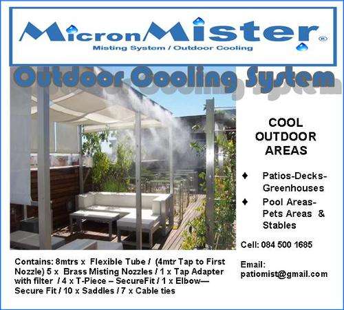 Mist Cooling System Quality Patio Mister for Outdoor Cooling- MicronMister