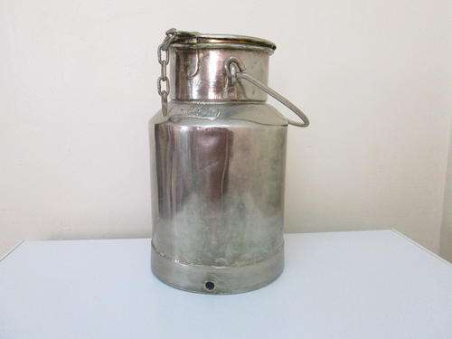 CAN. MILK. 2 GALLONS. PERFECT OUTWARD CONDITION, BUT BOTTOM RUSTED THROUGH..