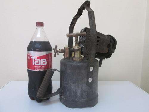 BLOW TORCH. GIGANTIC. ANTIQUE. EX SA RAILWAYS. LOVELY BRASS FITTINGS.