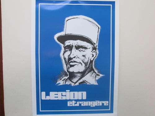 FRENCH FOREIGN LEGION RECRUITMENT POSTER. 590x420mm. GENUINE ITEM.