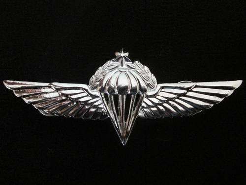 ISRAELI DEFENCE FORCE PARATROOPERS WITH 50 JUMPS INSIGNIA. THIS IS NOT A REPLICA.