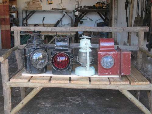 RAILWAY LAMPS. GUARD'S VAN, ADLAKE NON SWEATING, COACH LAMP AN LANTERN.