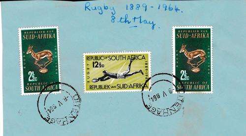STAMPS. RUGBY. FDC.