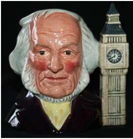 ROYAL DOULTON - D6656 John Doulton 2 O'clock Character Jug (Small)