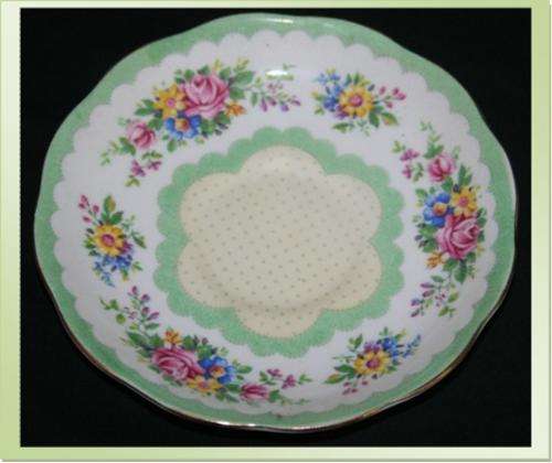 ROYAL ALBERT "Prudence" Saucer Green