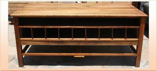 Antique Architect's Viewing Table Solid Teak