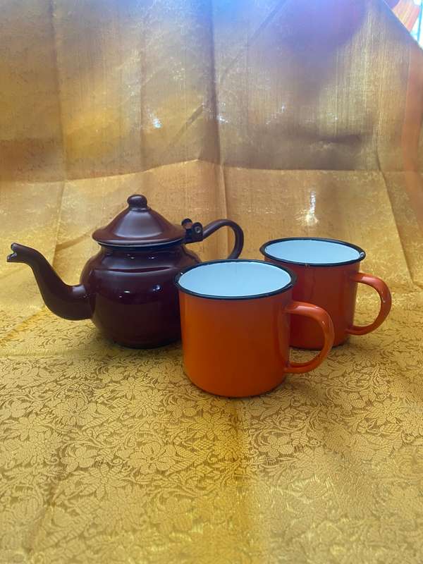 Enamel Coffee Set