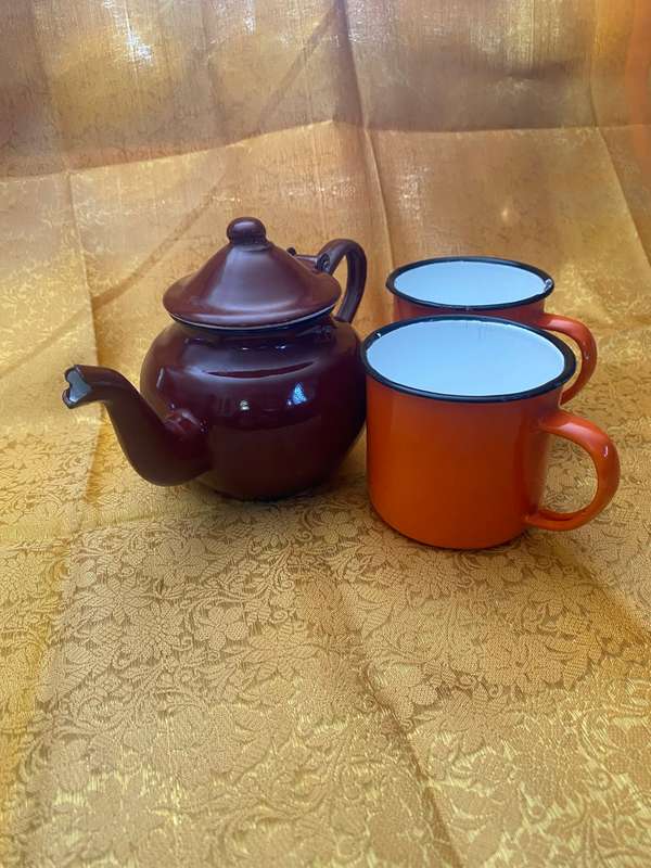 Enamel Coffee Set