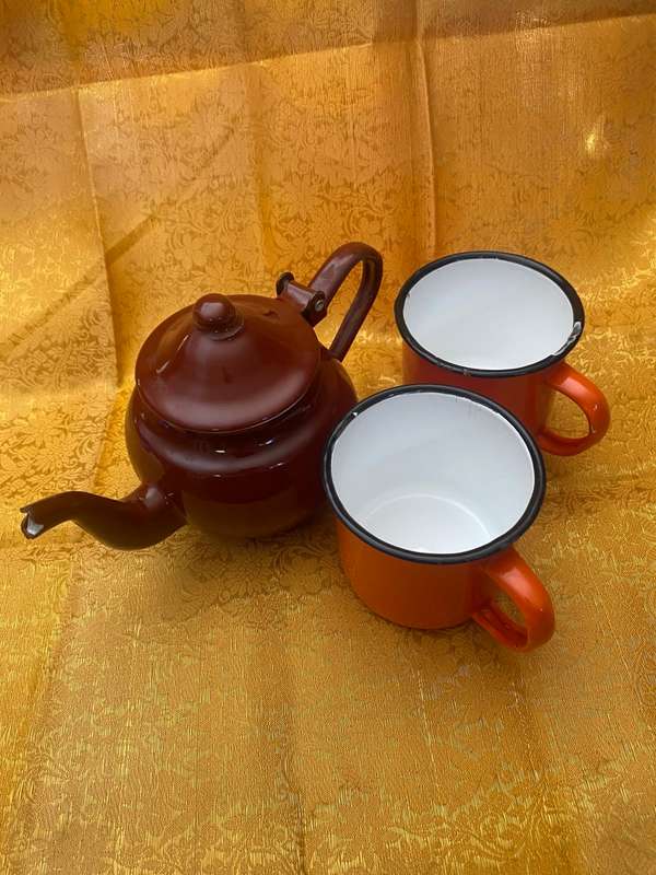 Enamel Coffee Set