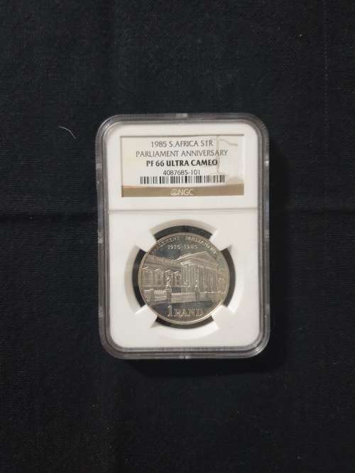 1985 Silver Proof 66 R1 - Parliament Anniversary