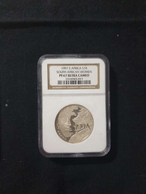 1997 Silver Proof 67 R1 - South African Woman