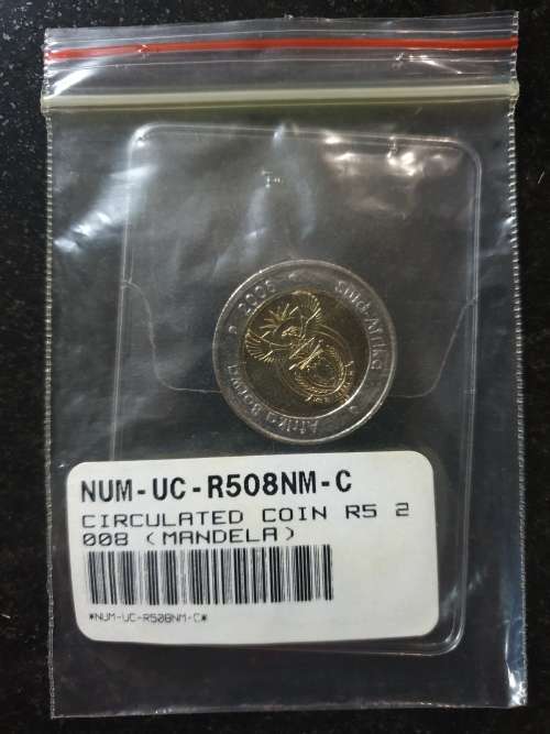 2008 MANDELA BIRTHDAY COIN FROM SA MINT UNGRADED UNCIRCULATED