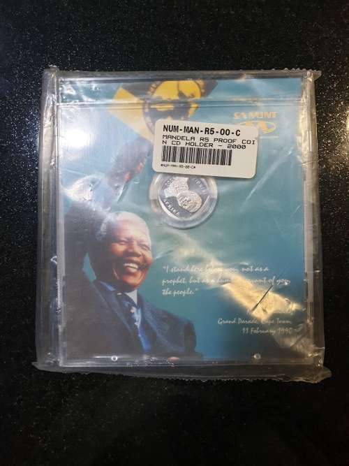 2000 - Nelson Mandela Proof R5 in SEALED cd holder
