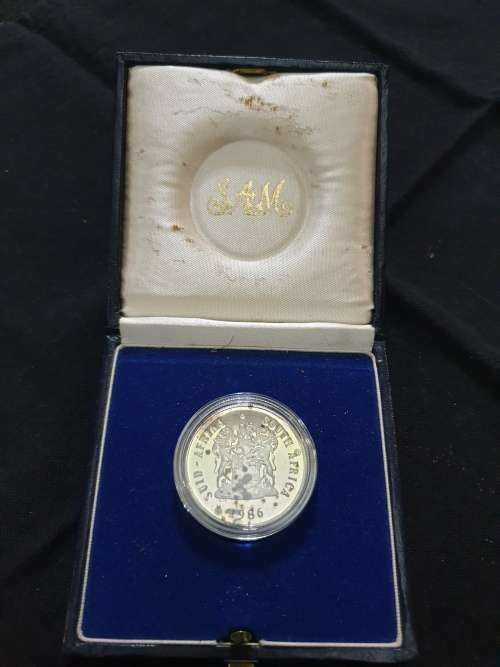 1986 Silver R1 Proof - Johannesburg Anniversary